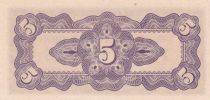 Malaya 5 Cents ND1942 - Japanese Government - Serial BB