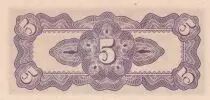 Malaya 5 Cents ND1942 - Japanese Government - Serial ML