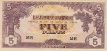 Malaya 5 Dollars Malaya ,  Japanese Government - 1944 - Serial MR