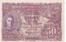 Malaya 50 Cents - George VI - Armoiries - 1941