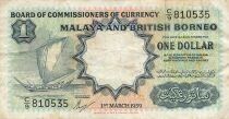Malaya and British Borneo 1 Dollar - 1959 - P.8A