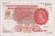 Malaya and British Borneo FAKE 10000 Dollars - Elizabeth II - Specimen - A.1