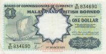 Malaya e Borneo 1 Dollar - 01-03-1959 - P.8A