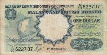 Malaya e Borneo 1 Dollar - 1959 - P.8