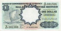 Malaya e Borneo 1 Dollar - 1959 - P.8A
