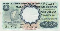 Malaya und Borneo 1 Dollar - 1959 - P.8A