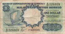 Malaya y Born&eacute;o 1 Dollar - 1959 - P.8