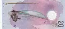 Malediven 20 Rufiyaa, Fisherman, fish - Dhaw - Polymer 2020