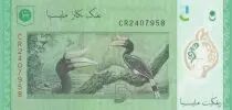 Malesia 5 Ringgit - T.A. Rahman - Pied Hornbill - Serial CR - Polymer - 2021