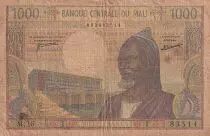 Mali 1000 francs - Vieil homme - Village - ND (1970-1984) - Série M.26 - P.13d