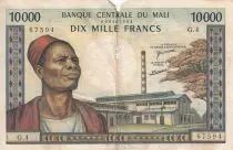 Mali 10000 francs - Man, factory - Woman - ND (1970-1984) - Serial G.4 - P.15e
