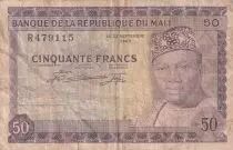 Mali 50 Francs Pdt M. Keita - Village - 22-09-1960 S&eacute;rie R