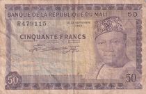 Mali 50 Francs Pres. M. Keita - Village - 22-09-1960 - Serial R