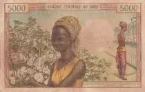 Mali 5000 Francs - Portrait of a native - Women - 1973 - Serial E.6