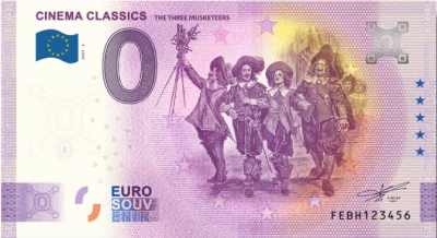 Malta 0 EURO SOUVENIR - The Three Musketeers