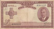 Malta 1 Pound L.1949 - George VI - A/16 915217