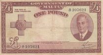 Malta 1 Pound L.1949 - George VI - A/17 107621