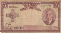 Malta 1 Pound L.1949 - George VI - A/3 297498