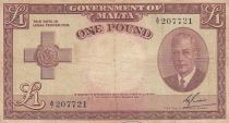 Malta 1 Pound L.1949 - George VI - A/7 207721