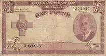 Malta 1 Pound L.1949 - George VI - A/7 374977