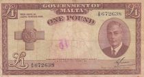 Malta 1 Pound L.1949 - George VI - A/8 672638