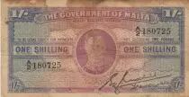 Malta 1 Shilling - George VI - 1943 - Serial A.2