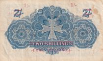 Malta 1 Shilling on 2 Shillings - George V - 1908 (old date) - 1940 - Serial A.1 - P.15