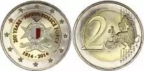Malta 2 Euros - 200 years police force - Colorised - 2014