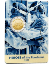 Malta 2 Euros - Heroes of the pandemic - Coincard BU - 2021