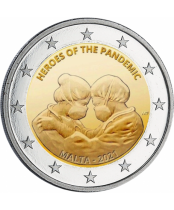 Malta 2 Euros - Heroes of the pandemic - Coincard BU - 2021