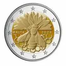 Malta 2 Euros Commémo. BU 2024 - The Maltese bee