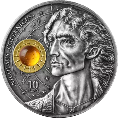 Malta Copernicus- 10 Euros Silver BE 2023 Antique Colour