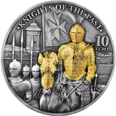 Malta Ordre de Malte - 10 euros Antique Silver (2 ounces) 2023 - The Knights of the Past
