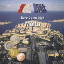 Malta UNC Set Malta 2008 - 8 euro coins