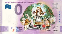 Malte 0 Euro Souvenir 2025 Couleur - Alice au pays des merveilles