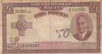 Malte 1 Pound L.1949 - George VI - A/4 153797