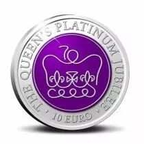 Malte 10 Euros BE Comm&eacute;mo. Malte 2022 - Jubil&eacute;e de la Reine Elisabeth II
