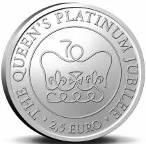 Malte 2 5 Euros BU Comm&eacute;mo. Malte 2022 - Jubil&eacute;e de Platine d\'Elisabeth II