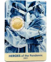 Malte 2 Euros - Héros de la pandémie - Coincard BU - 2021