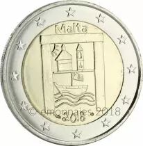 Malte 2 Euros Comm&eacute;mo. BU MALTE 2018 - H&eacute;ritage Culturel (AVEC DIFFERENT MONNAIE DE PARIS)