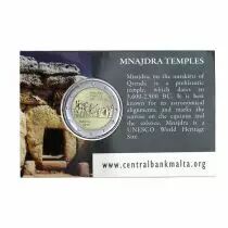 Malte 2 Euros Comm&eacute;mo. BU MALTE 2018 - Temple de Mnajdra Coincard
