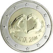 Malte 2 Euros Commémo. MALTE 2016 - Love (AVEC DIFFERENT MONNAIE DE PARIS)