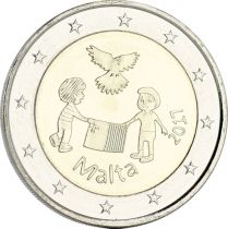 Malte 2 Euros Commémo. MALTE 2017 - La Paix