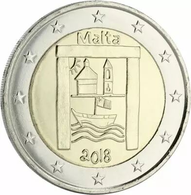 Malte 2 Euros Comm�mo. MALTE 2018 - H�ritage Culturel