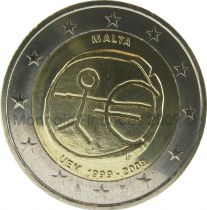 Malte 2 Euros Commémorative 10è anniversaire EMU - Malte 2009