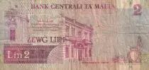 Malte 2 Liri - Guerrière - Monument - 1994 - Série A.9 - TB - P.45