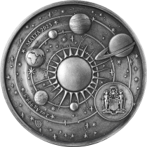 Malte Copernic- 10 Euros Argent BE 2023 Antique Couleur