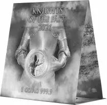 Malte Les Chevaliers du Pass&eacute; - 5 euros Argent (1 once) Malte 2021 -  le 1er bullion en euro de Malte