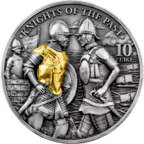 Malte Pi&egrave;ce Malte Si&egrave;ge de Malte de 1565 - 10 euros Argent Antique (2 onces) Malte 2022 - Les Chevaliers du Pass&eacute;