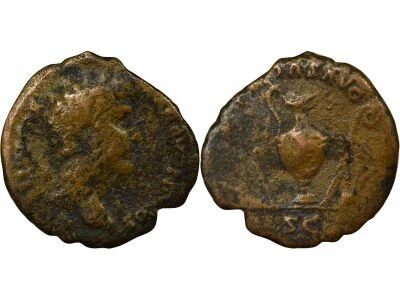 Marcus Aurelius - As, Pontifical Instruments - 142 Rome